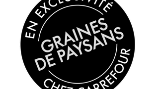 Le nouveau logo pour les produits issus de semences paysannes est visible dans une centaine de magasins Carrefour de l’ouest de la France et de la Région parisienne. Le nouveau logo pour les produits issus de semences paysannes est visible dans une centaine de magasins Carrefour de l’ouest de la France et de la Région parisienne.